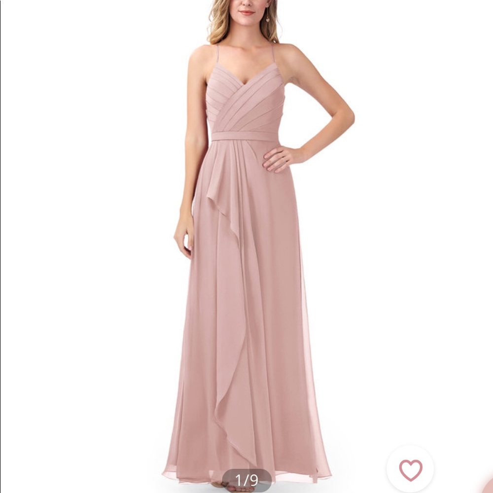 Azazie Dawn dress in dusty rose